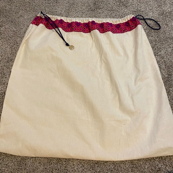 Tory Burch Half Moon Balloon Striped Satchel - Picture 13 of 14